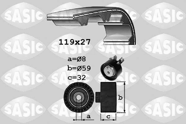 Комплект ремня грм SASIC 1754026