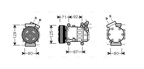 Компрессор кондиционер AVA QUALITY COOLING RTK401