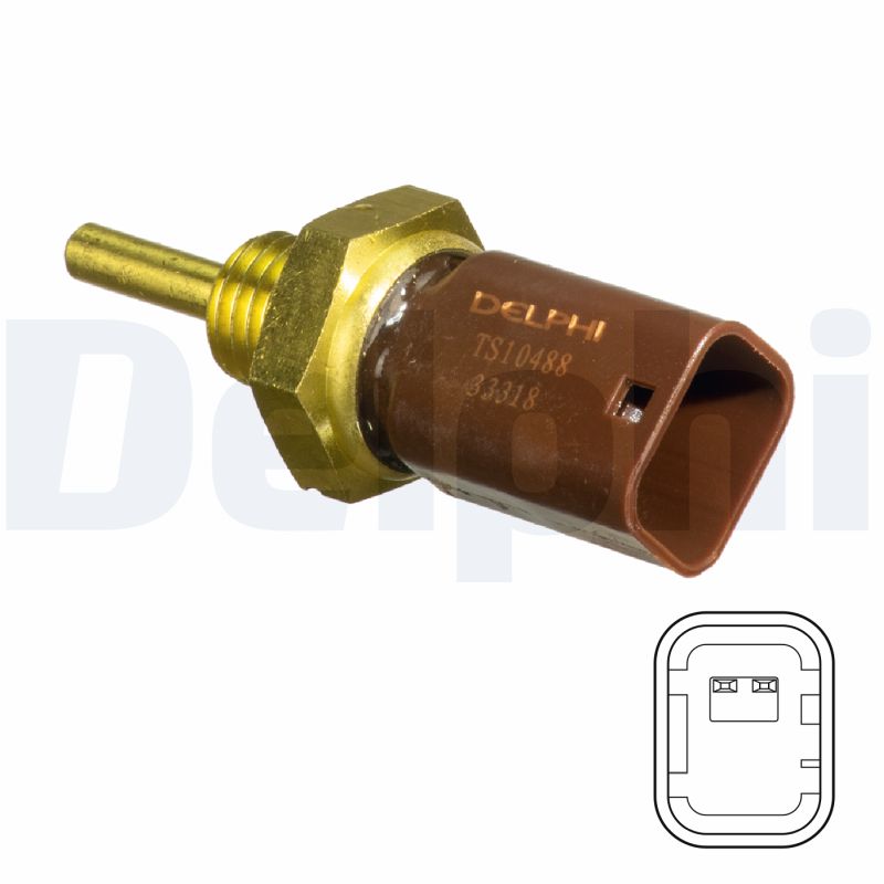 Датчик температура охлаждающей жидкости DELPHI TS10488