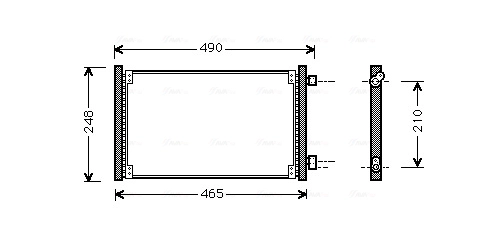 Конденсатор кондиционер AVA QUALITY COOLING FT5223