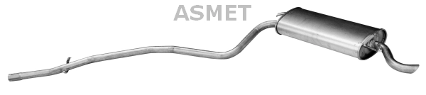 Глушитель выхлопных газов конечный ASMET 16.074