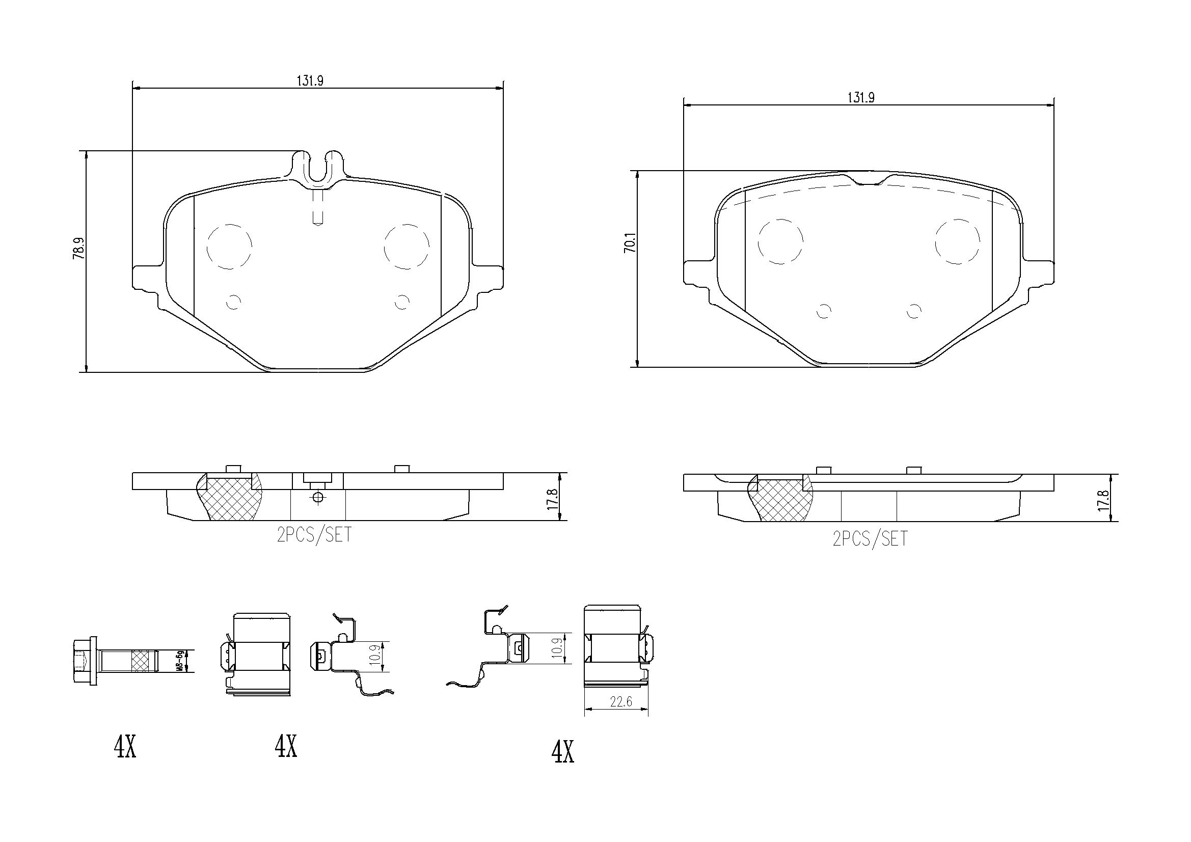 Комплект тормозных колодок дисковый тормоз prime line - ceramic BREMBO P50167N