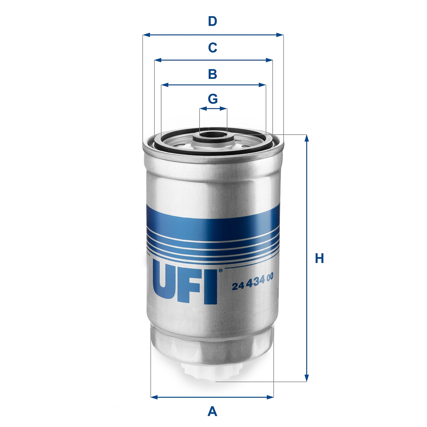 Топливный фильтр UFI 24.434.00