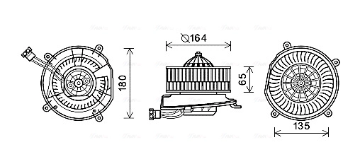 Вентилятор салона AVA QUALITY COOLING MS8651