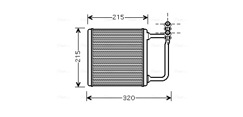 Теплообменник отопление салона AVA QUALITY COOLING MSA6451