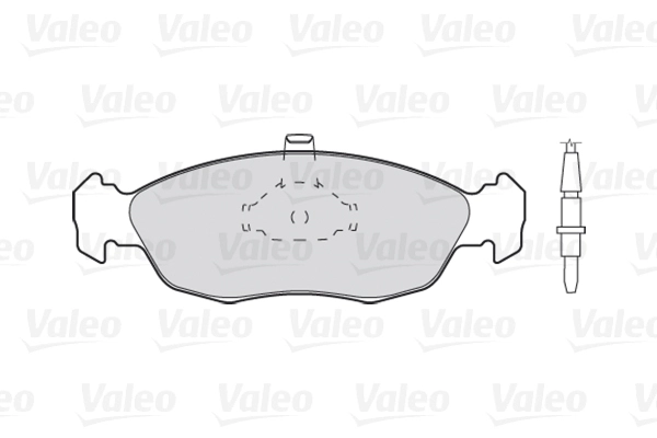Комплект тормозных колодок дисковый тормоз first VALEO 301038