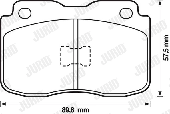 Комплект тормозных колодок дисковый тормоз JURID 571305J