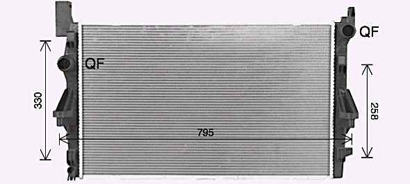 Радиатор охлаждение двигателя AVA QUALITY COOLING MS2732