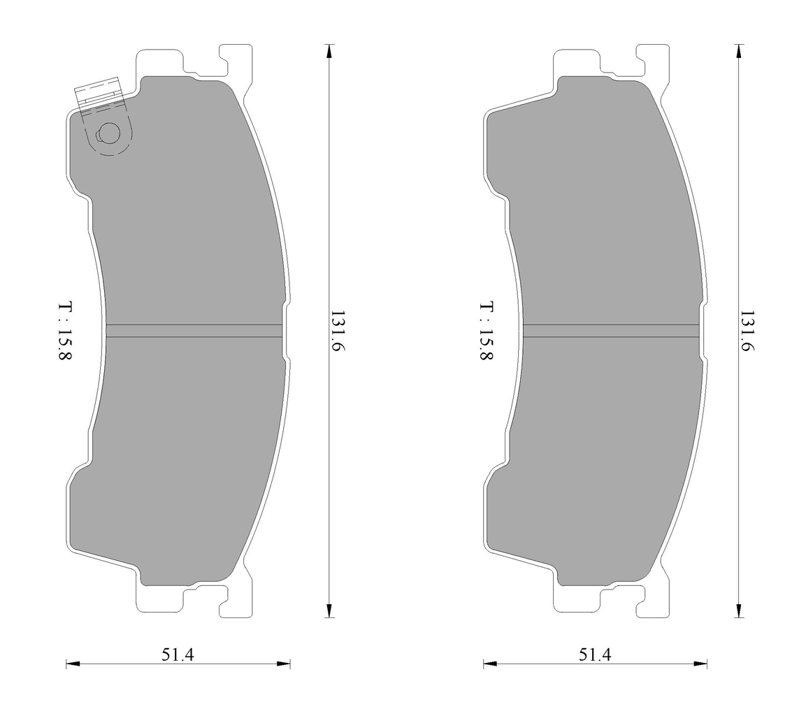 Комплект тормозных колодок дисковый тормоз BOSCH 0 986 AB2 316