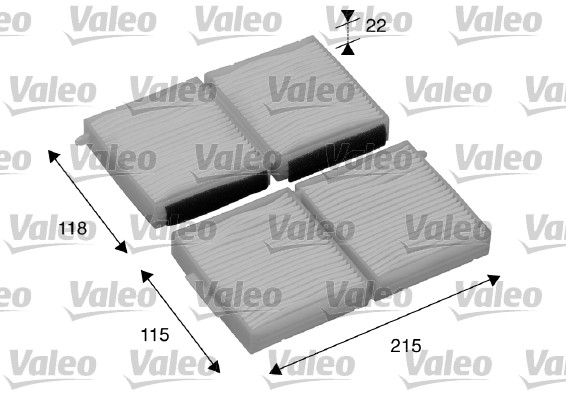 Фильтр воздух во внутренном пространстве valeo essential VALEO 698891