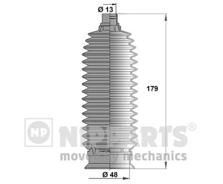 Комплект пыльника рулевое управление NIPPARTS J2840303