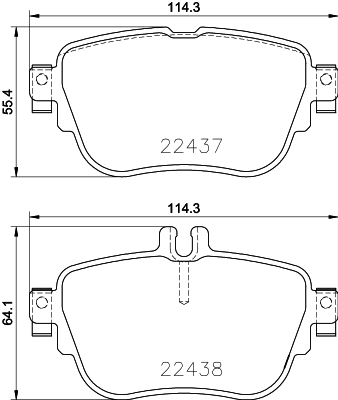 Комплект тормозных колодок дисковый тормоз HELLA/BEHR/PAGID 8DB 355 025-781