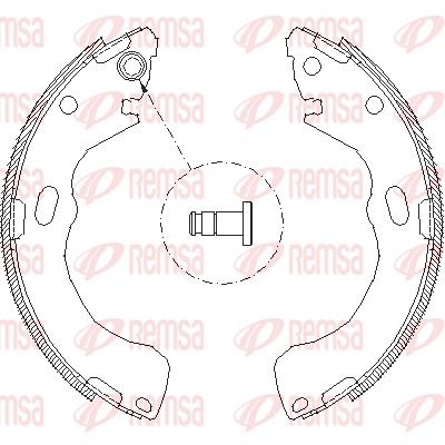 Тормозные колодки REMSA 4146.00