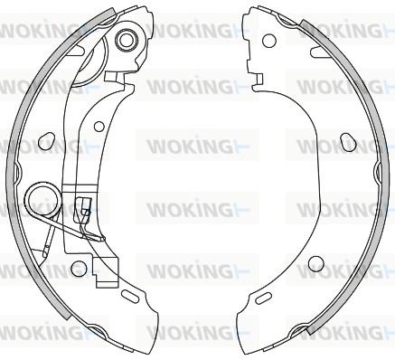 Тормозные колодки WOKING Z4163.00