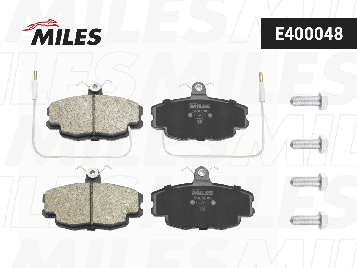 Комплект тормозных колодок дисковый тормоз MILES E400048