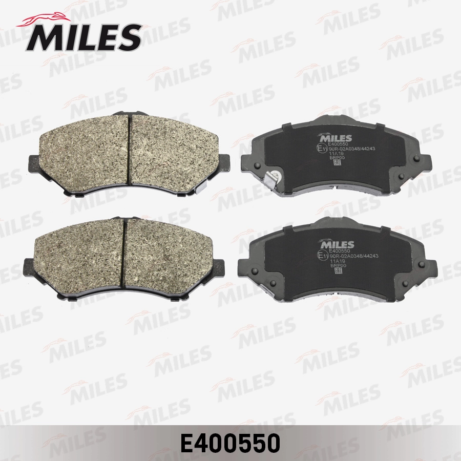 Комплект тормозных колодок дисковый тормоз MILES E400550