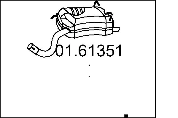 Глушитель выхлопных газов конечный MTS 01.61351