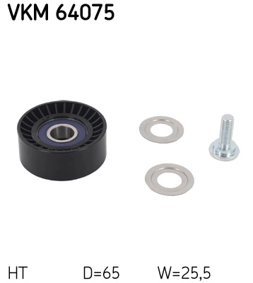 Натяжной ролик поликлиновой ремень SKF VKM 64075