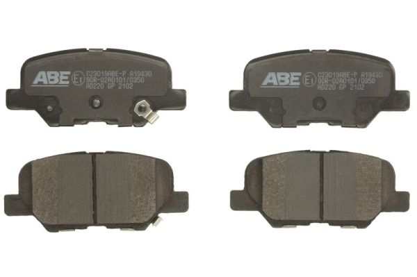 Комплект тормозных колодок дисковый тормоз ABE C23019ABE-P
