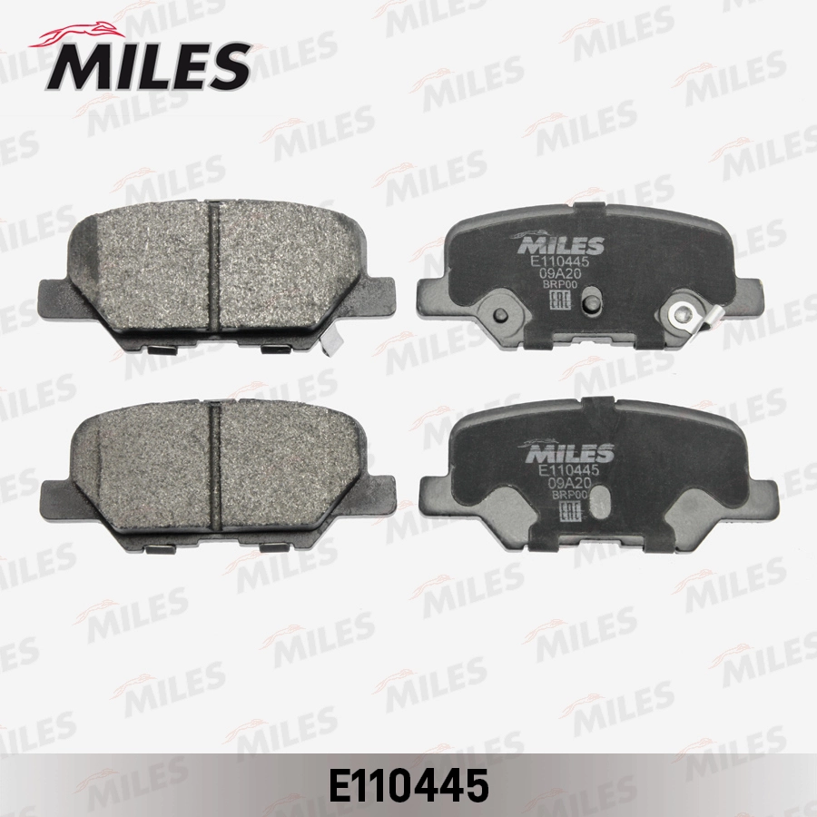 Комплект тормозных колодок дисковый тормоз MILES E110445