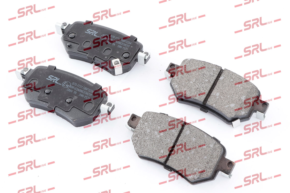 Комплект тормозных колодок дисковый тормоз SRLINE S70-1731