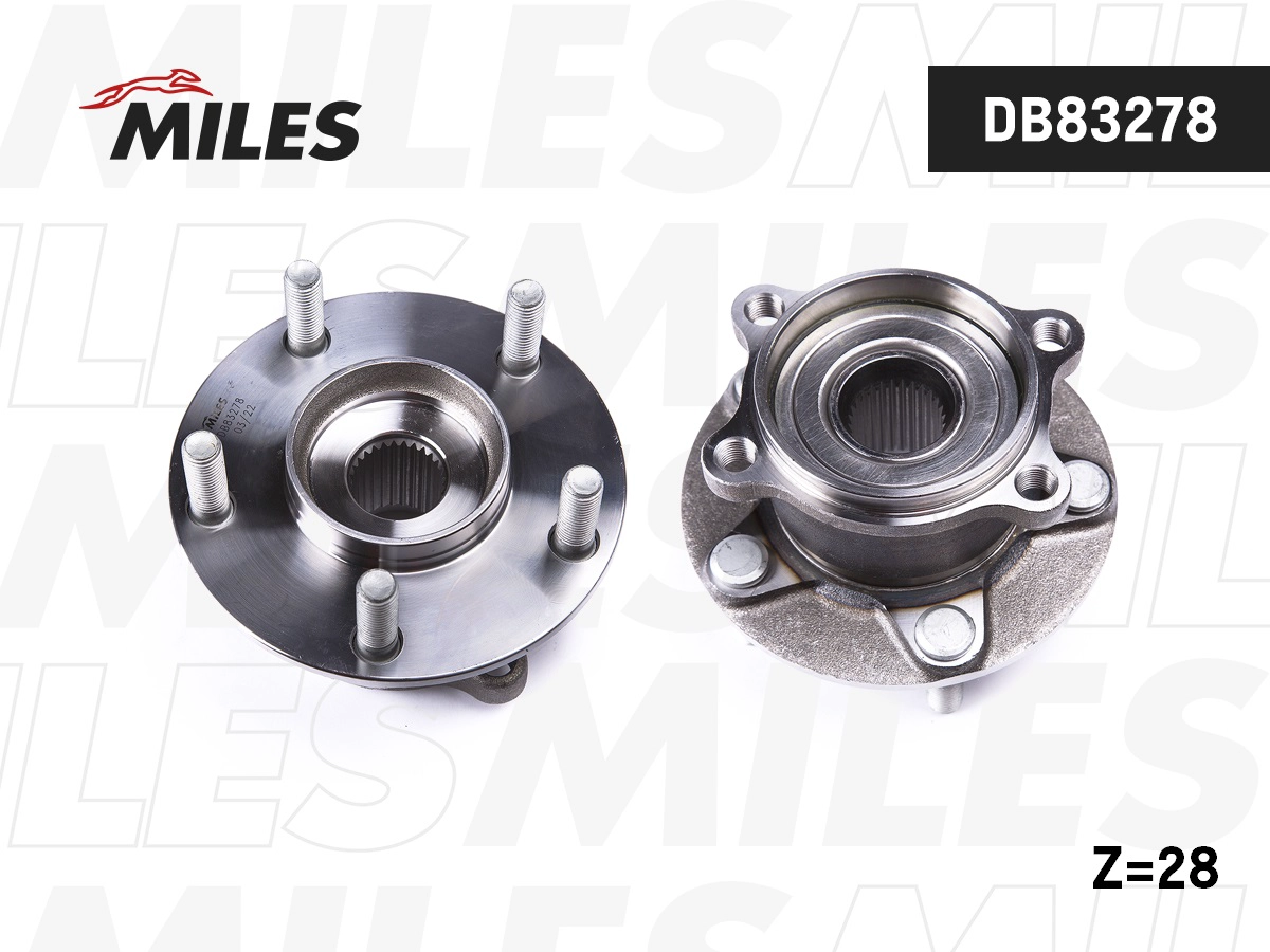 Комплект подшипника ступицы колеса MILES DB83278