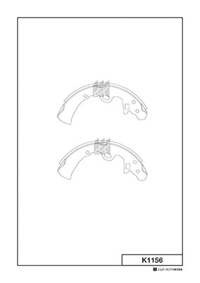 Комплект тормозных колодок MK KASHIYAMA K1156