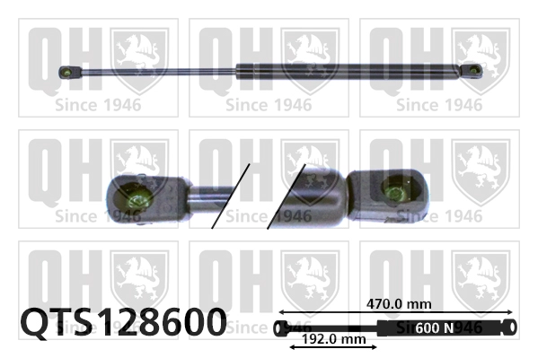 Газовая пружина крышка багажник QUINTON HAZELL QTS128600