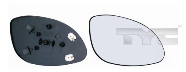Зеркальное стекло наружное зеркало TYC 325-0043-1
