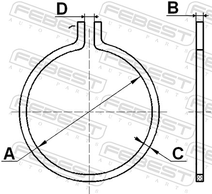 Монтажный комплект сильфон приводного вала FEBEST CC-3-25X1-PCS10