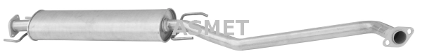 Средний глушитель выхлопных газов ASMET 05.131