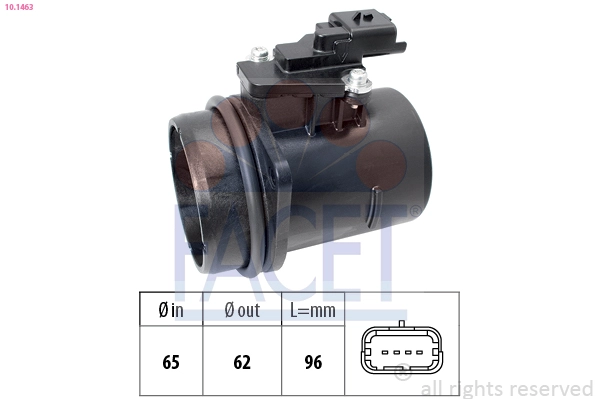 Расходомер воздуха made in italy - oe equivalent FACET 10.1463