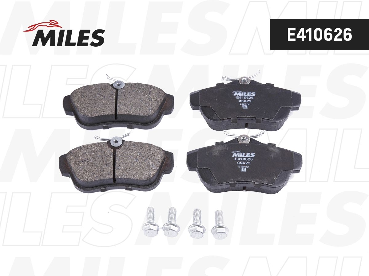 Комплект тормозных колодок дисковый тормоз MILES E410626