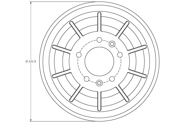 Тормозной барабан TRW DB4405