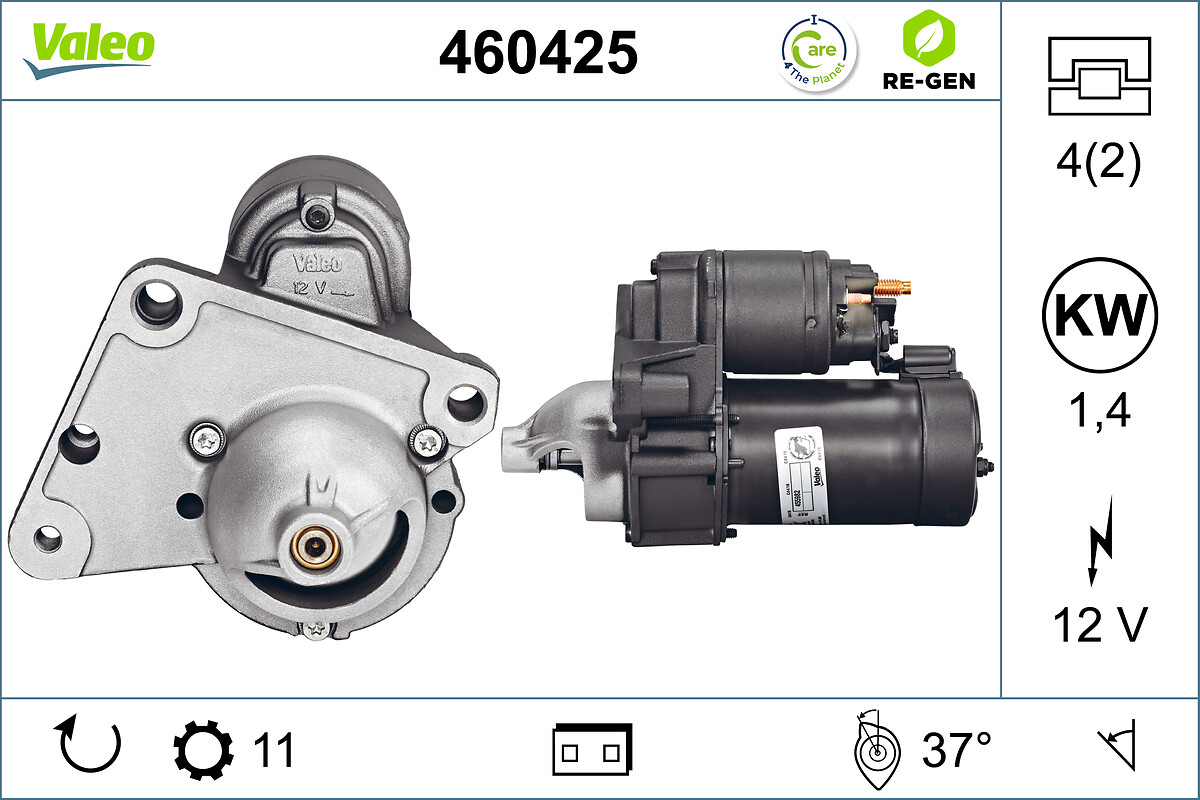 Стартер valeo re-gen remanufactured VALEO 460425