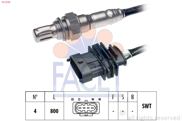 Лямбда-зонд made in italy - oe equivalent FACET 10.7339