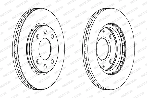 Тормозной диск premier coat+ disc FERODO DDF214C
