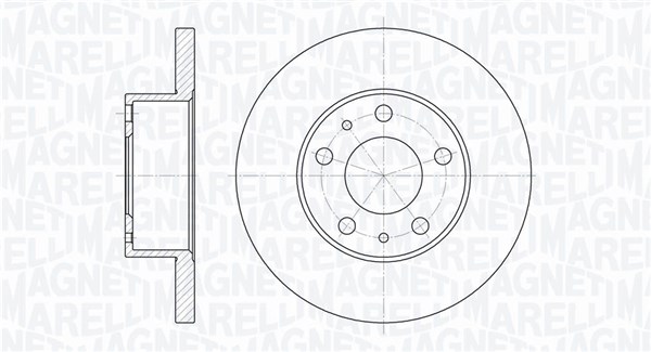 Тормозной диск MAGNETI MARELLI 361302040237