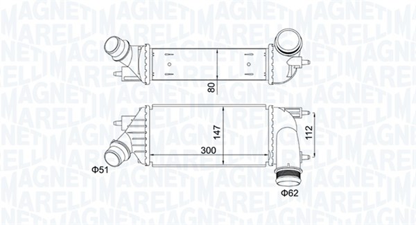 Интеркулер MAGNETI MARELLI 351319204140