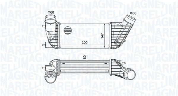 Интеркулер MAGNETI MARELLI 351319204260