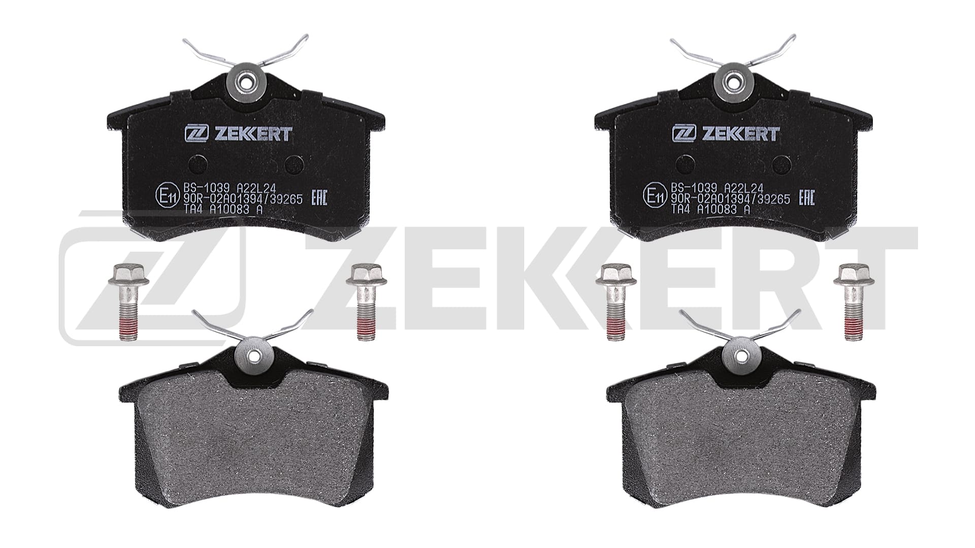 Комплект тормозных колодок дисковый тормоз ZEKKERT BS-1039