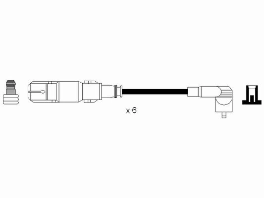 Комплект проводов зажигания NGK 7065