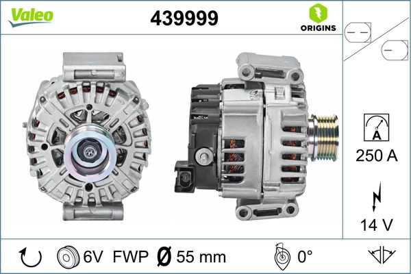 Генератор valeo origins new oe technology VALEO 439999