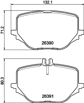 Комплект тормозных колодок дисковый тормоз HELLA/BEHR/PAGID 8DB 355 041-121
