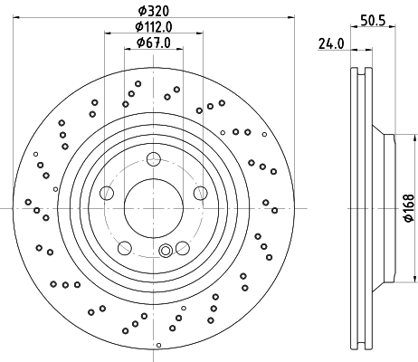Тормозной диск pro high carbon HELLA/BEHR/PAGID 8DD 355 133-271