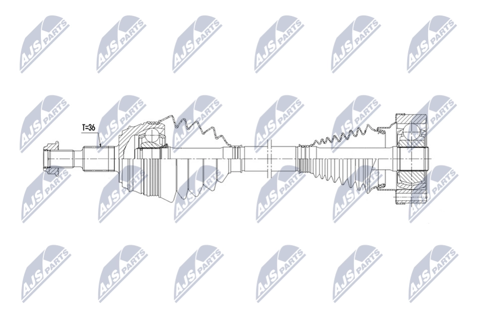 Приводной вал NTY NPW-AU-088