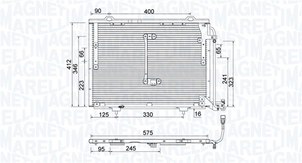 Конденсатор кондиционер MAGNETI MARELLI 350203945000