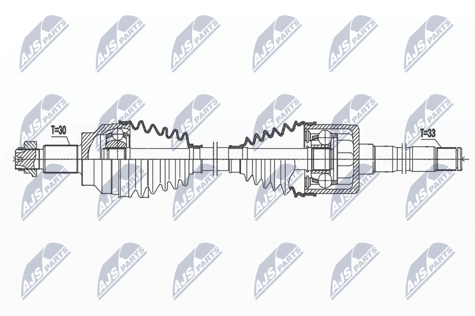 Приводной вал NTY NPW-AR-016