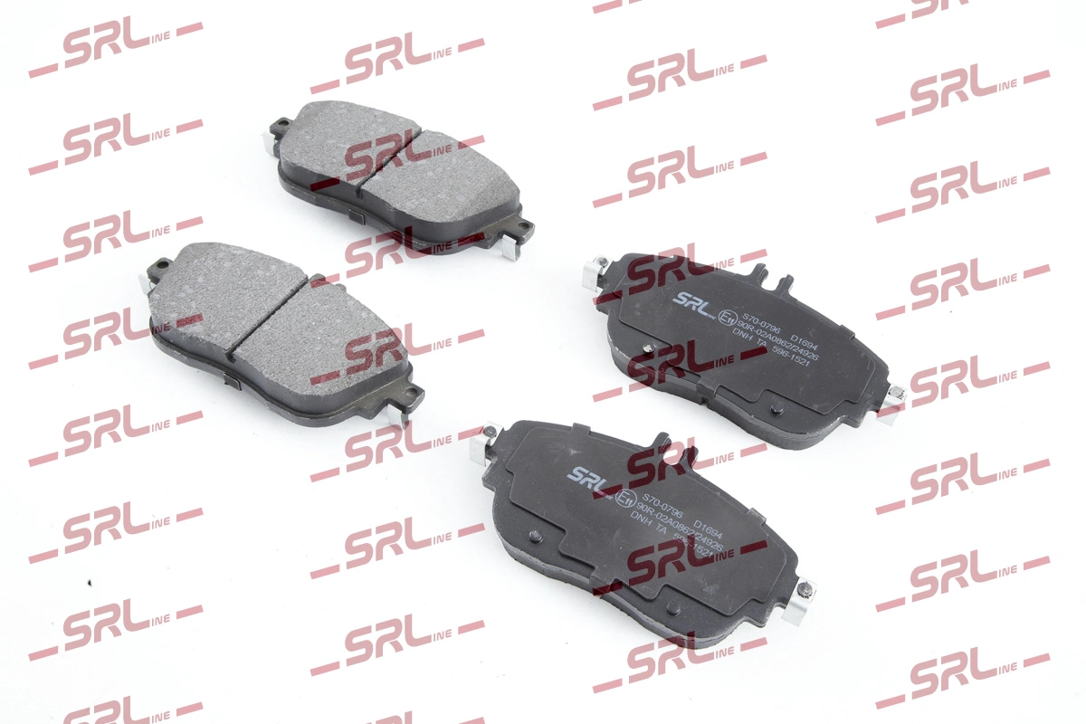 Комплект тормозных колодок дисковый тормоз SRLINE S70-0796