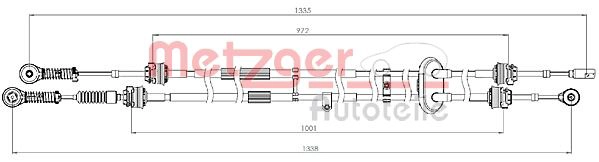 Трос механическая коробка передач METZGER 3150299